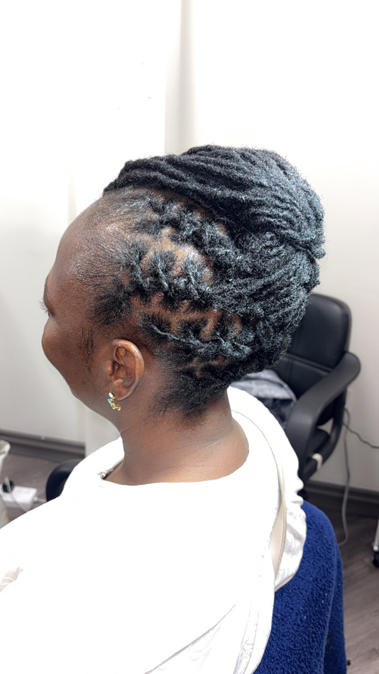 Dreads-4 Styled dreads on a woman